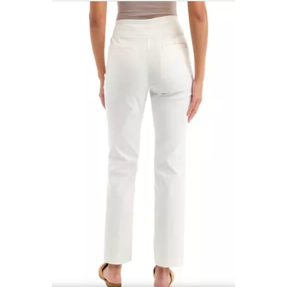 NWT Kim Rogers White Ivory Pants Sz 18W Millennium Tummy Control Stretch Pull On - Picture 2 of 13